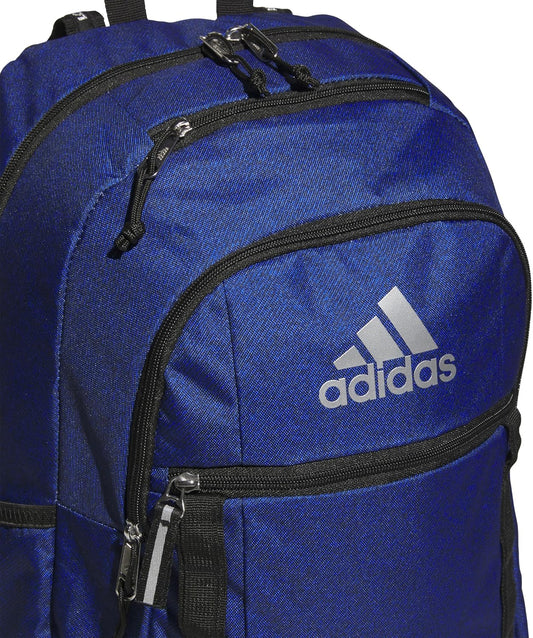 adidas Excel 7 Backpack, Bold Twill Bright Royal-Legend Ink/Black/Silver Metallic, One Size